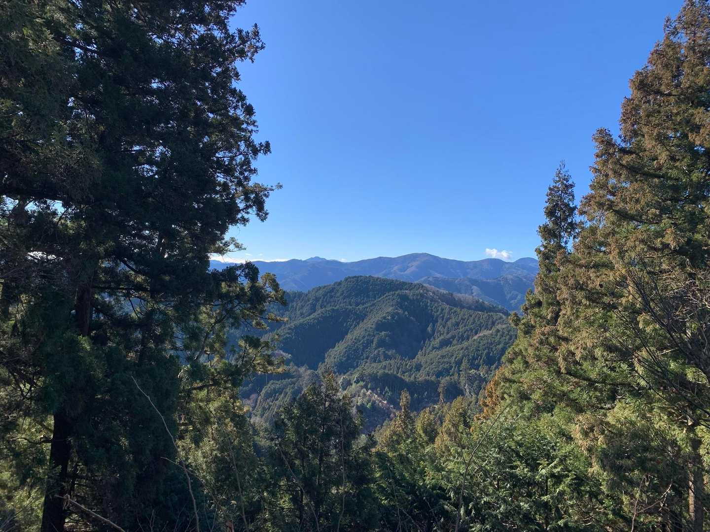 見晴らしがいい場所から【棒ノ峰】が見えました。