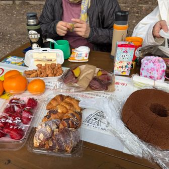 皆んなで持ち寄ったおやつ