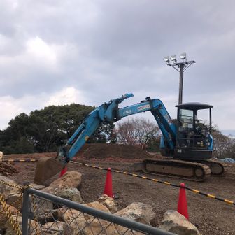 小牧市 三角点のある所は工事中でした。