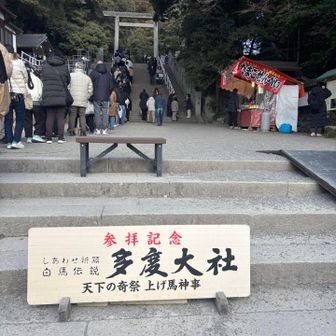 参拝の列がずっっと続く。。参拝は諦めました😂