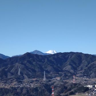 富士山と大室山