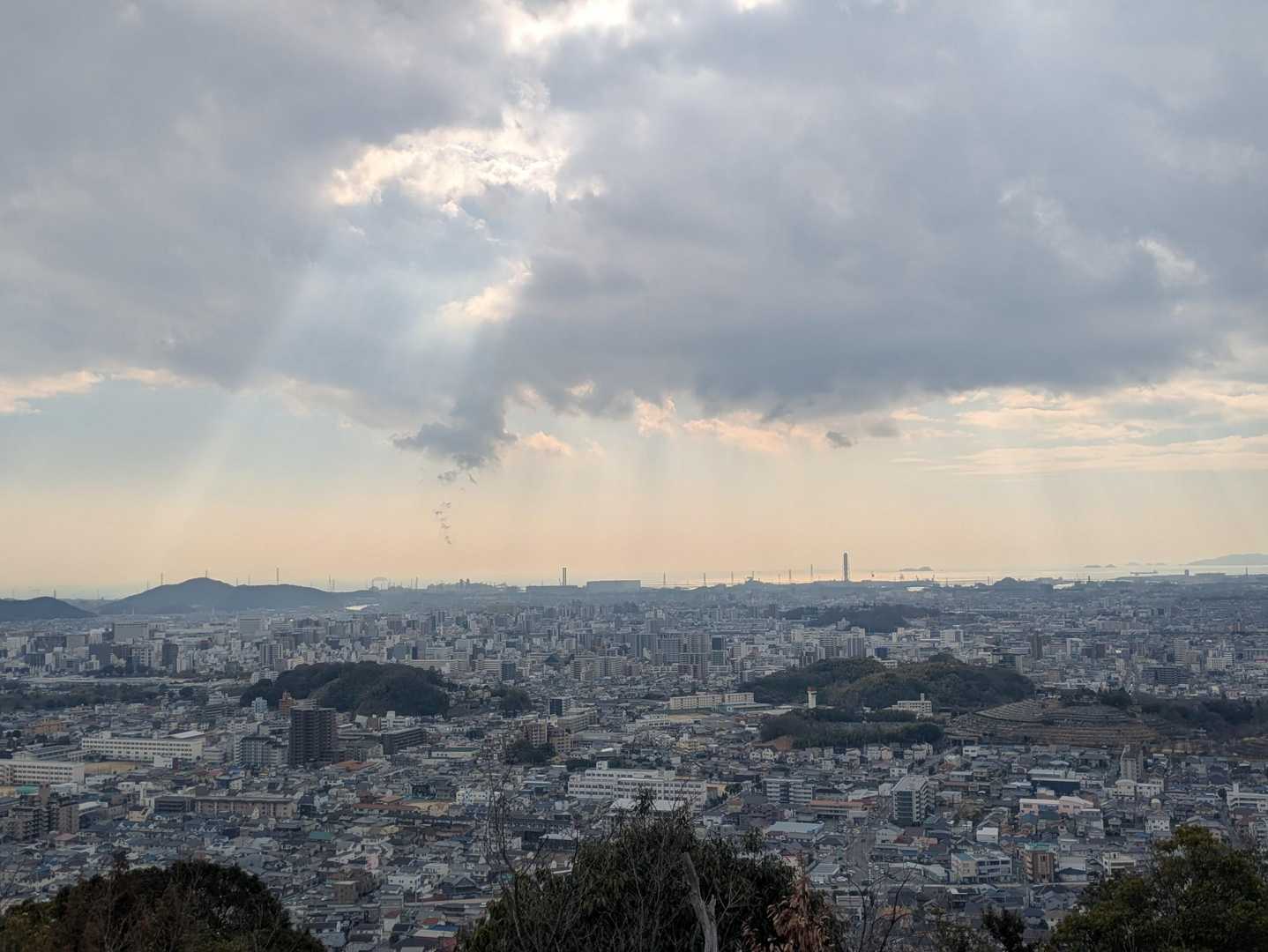 海まで見える今日一番の景色✨