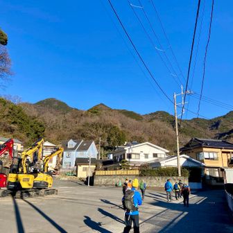 多比バス停到着。いってみよ〜
