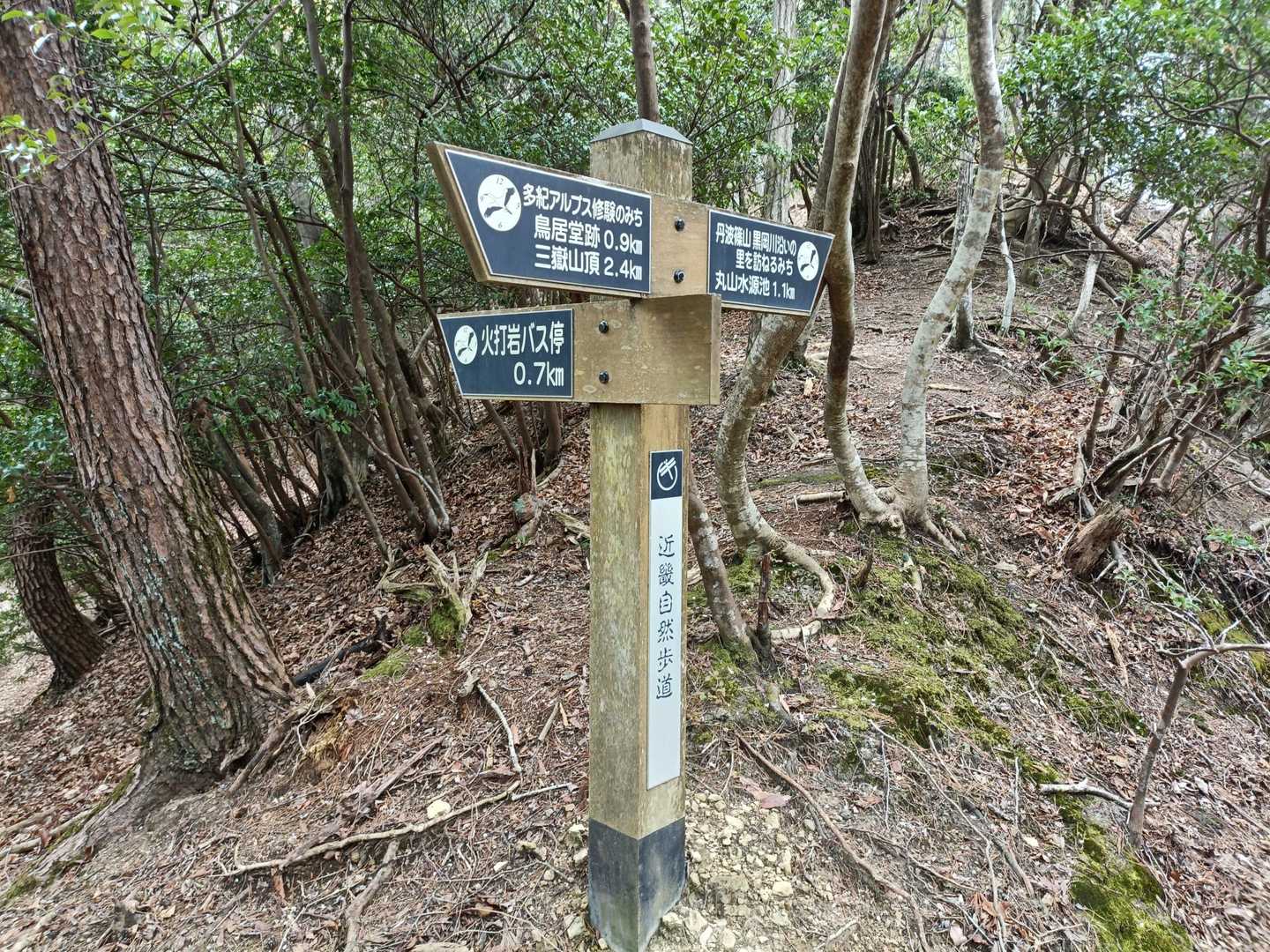 御嶽道登山口-鳥居堂跡-大岳寺跡-御嶽-西ヶ嶽-小金ヶ嶽- 周回コースの写真