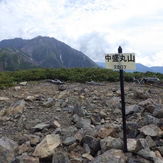 中盛丸山登頂。