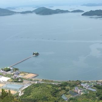 頂上付近より津嶋さん方面