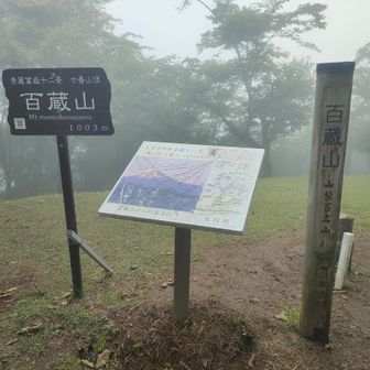 百蔵山頂上