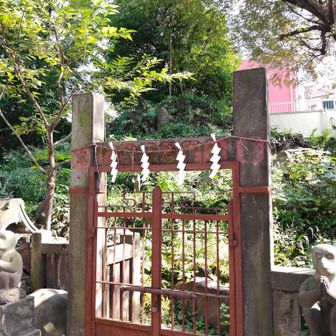 下谷坂本富士
門が締まり、頂上には行けません。