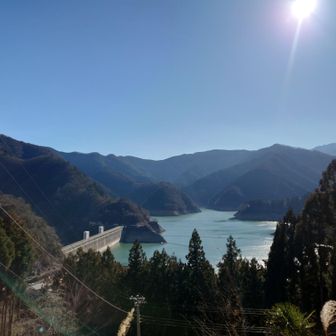 奥多摩湖を見下ろしつつおつかれ山！