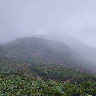 横岳ピークですが気が付かず前に歩いて人があっ