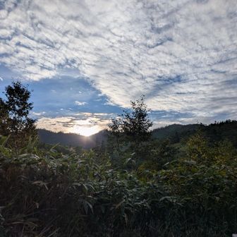 まもなく日が落ちます