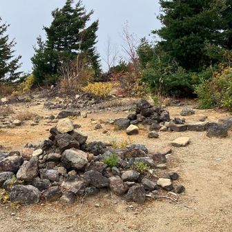 開けた山頂、今日一かな？