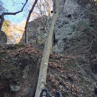 天狗の蹴上げ岩