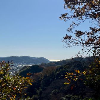 尾根を歩いて見晴らし