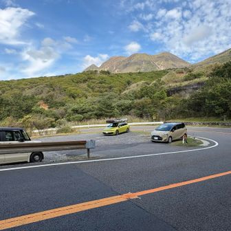 大曲登山口駐車場に到着
