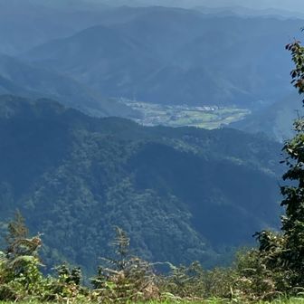 美山の町まで見えるかな