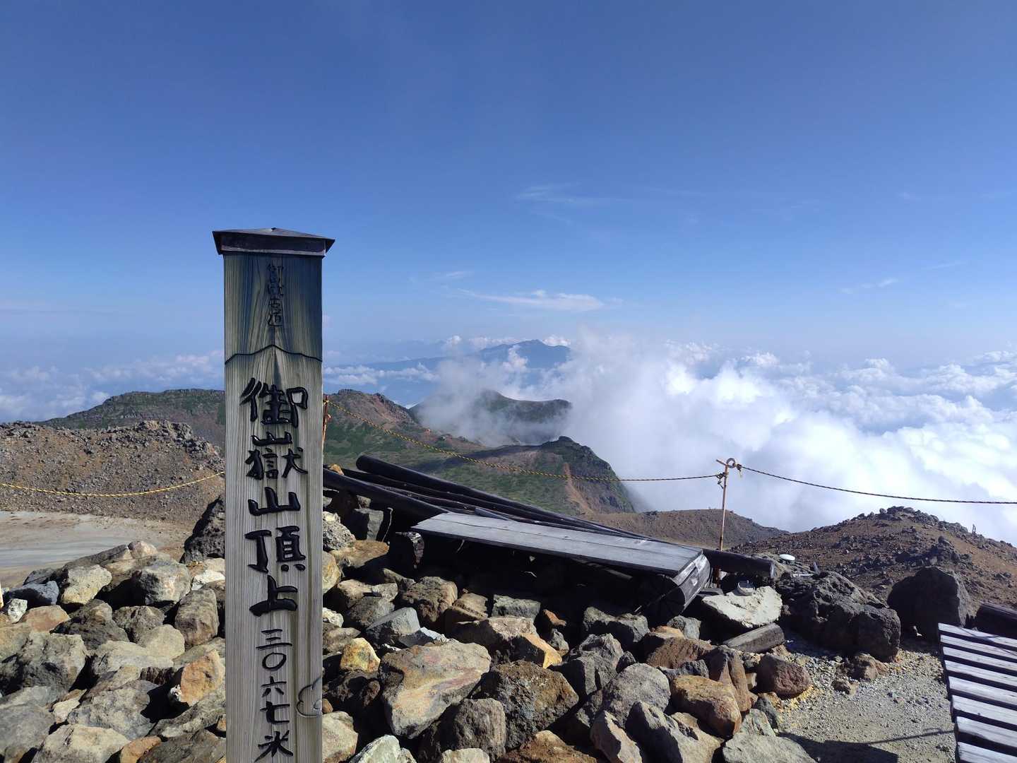 田の原登山口-王滝頂上-御嶽山 往復コースの写真
