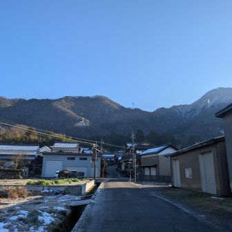 中平吹町集会所の駐車場からスタート…気温は3℃