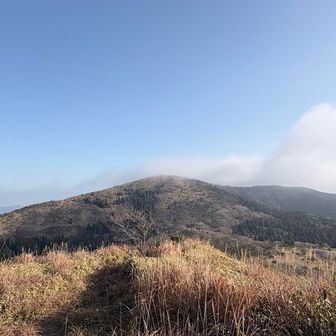 雨山からみた天山
ガスも無くなってきたね。