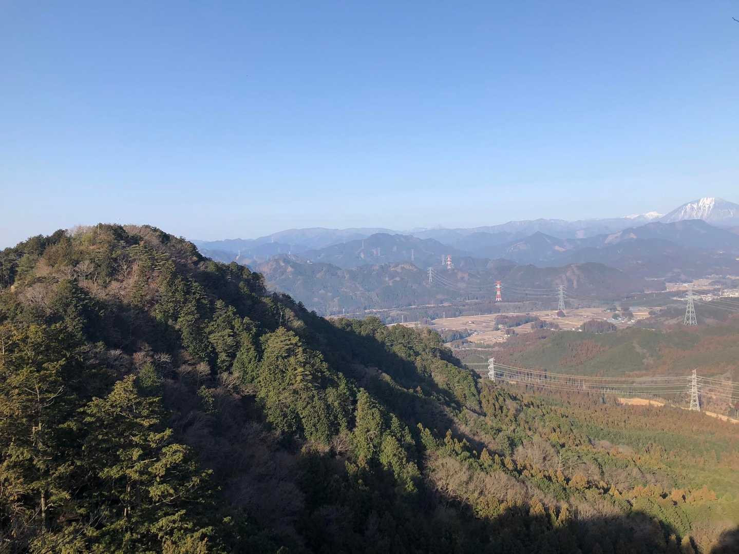赤岩山方面を振り返る。