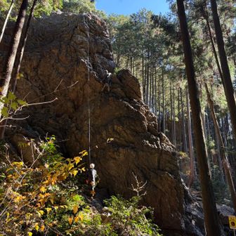 クライミングさん1組いました