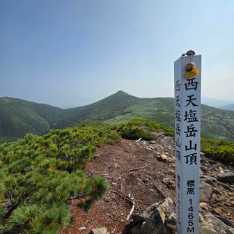西天塩岳▲到着🙌