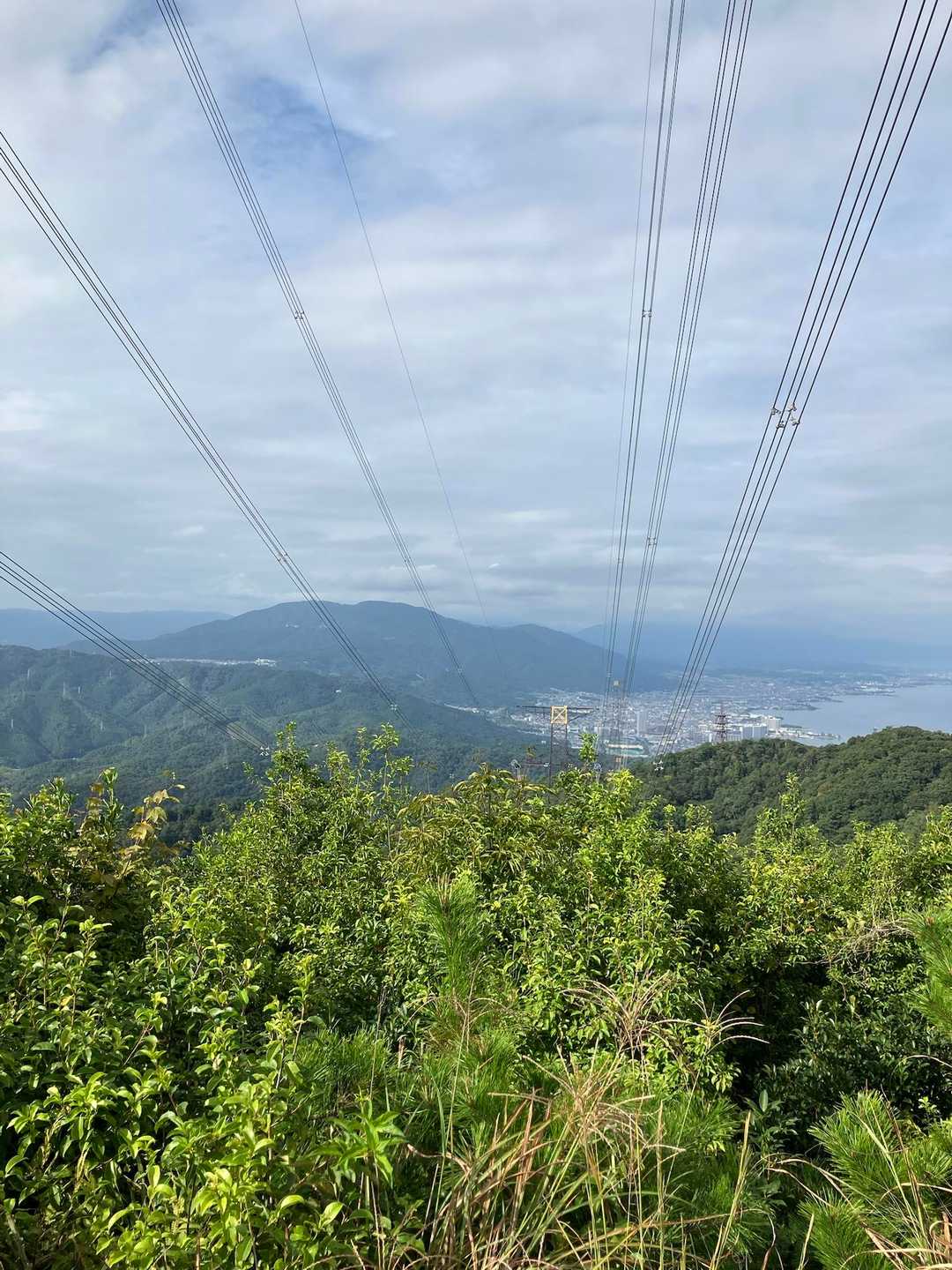 本日の音羽山頂上からの光景