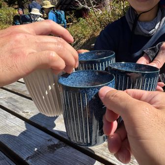 カフェで乾杯🍻