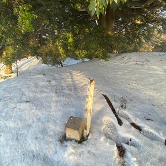 ちゃんと山頂ですね