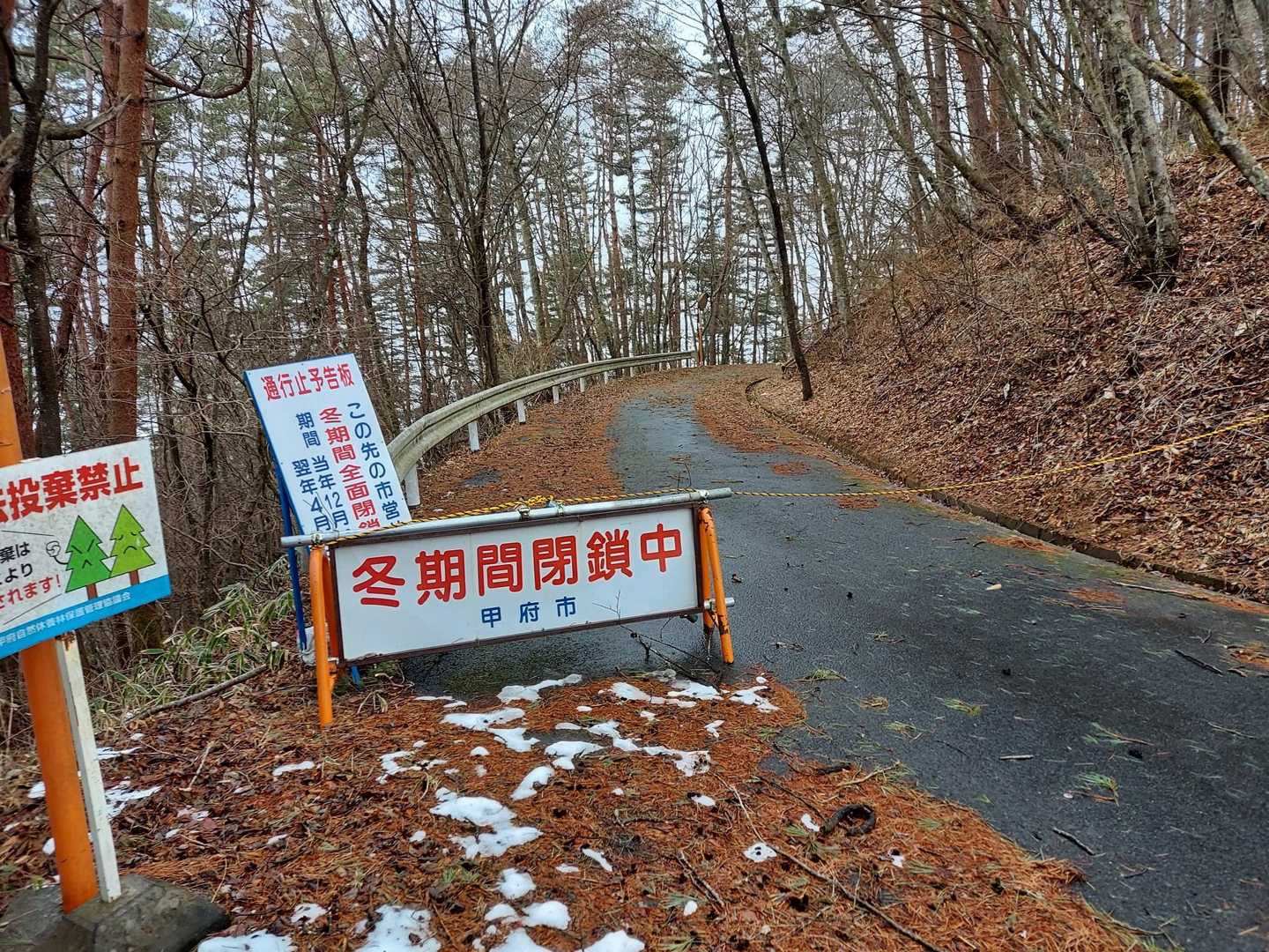 レポで見たのより雪は無い