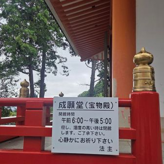 安養寺で御朱印を購入。
成願堂の参拝を勧められてので中に入ると見事な仏像が鎮座されていました。