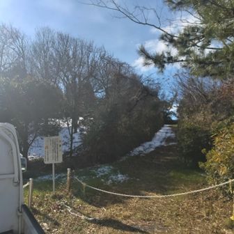 プラチェーン⛓️がしてあった❗足首骨折者は、跨いで越えなアカンので少しビビる❗️😱