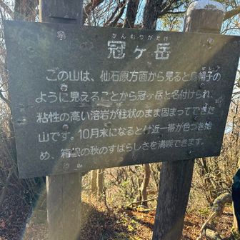 冠ヶ岳来たぁ〜