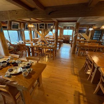 小屋の食堂　綺麗です！