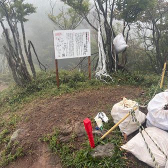さて南岳に向かう！
ゴミ回収の準備忘れてた😭