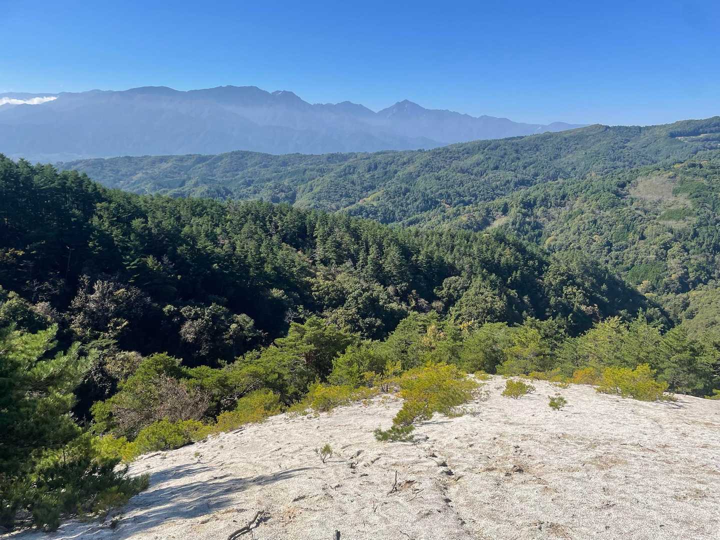 白山展望台から、南アルプス⛰️