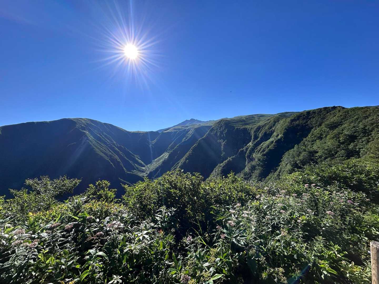 山頂までくっきり