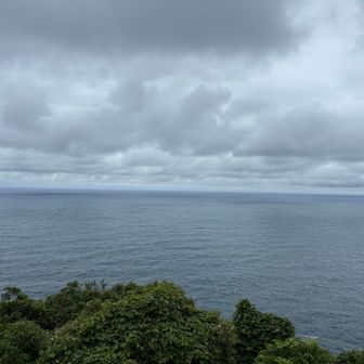 日本海　ず〜っと先の朝鮮半島は見えない😅