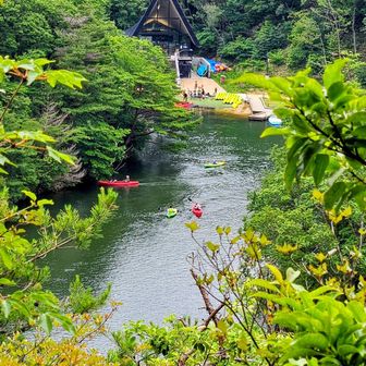 穂高湖　シェール槍より