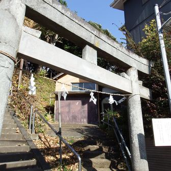 神社を抜けて山頂へ…