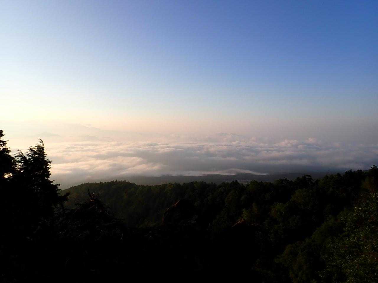 朝は快晴です。 