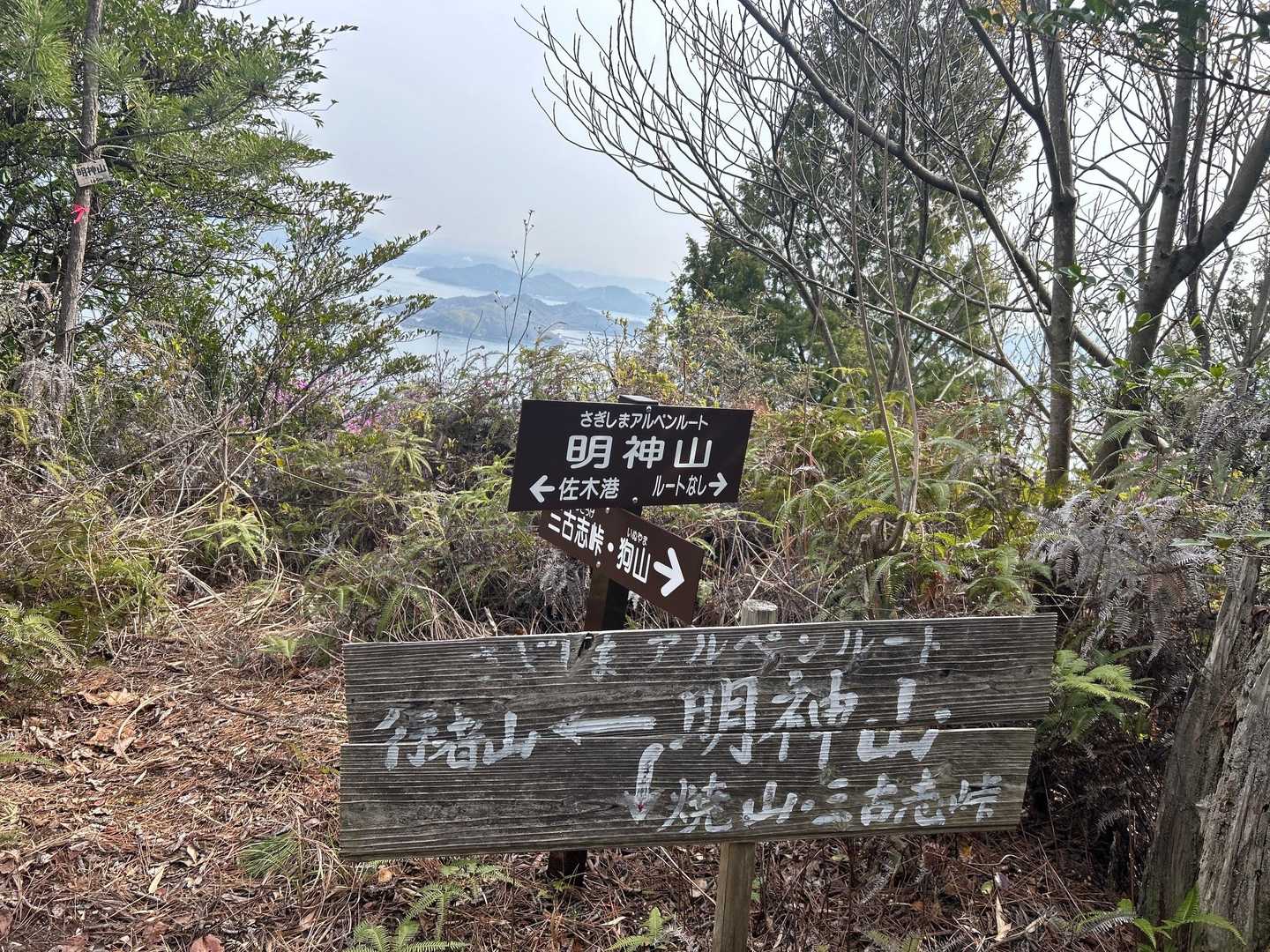 　　　　ここが明神山　山頂🤔