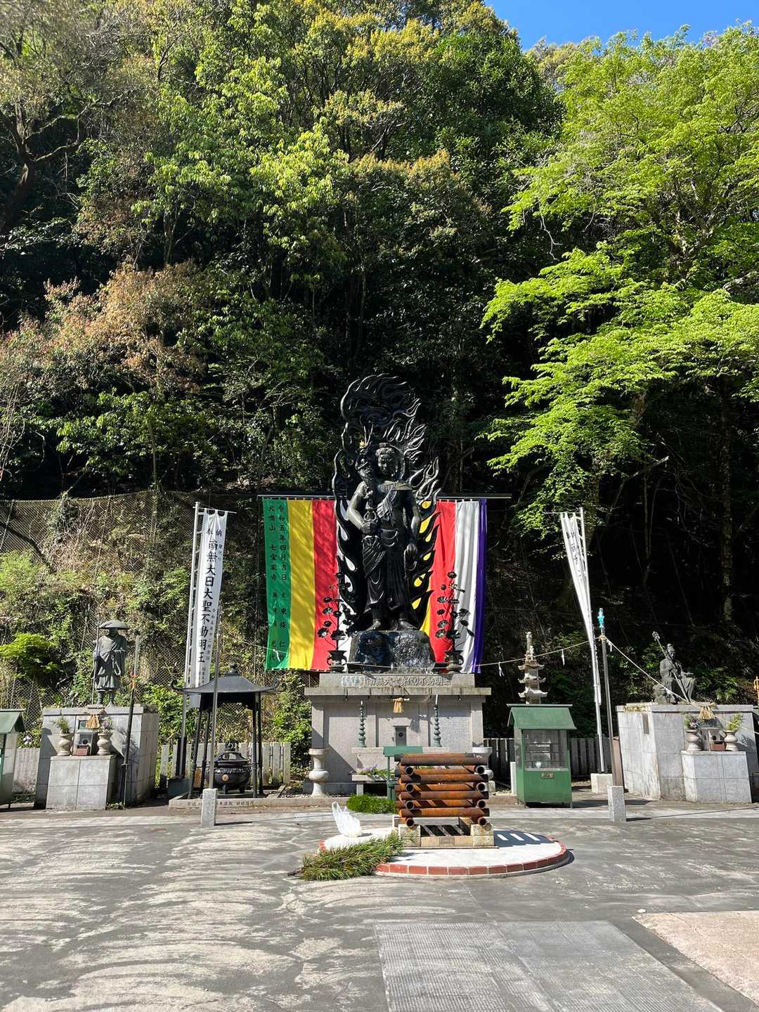 立派な身代わり不動明王さまの右に取り付きがあります。