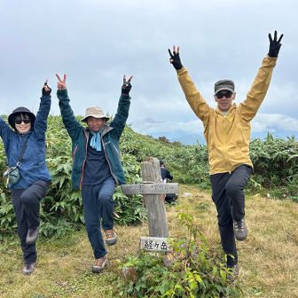 集合写真撮って下山開始⤵️