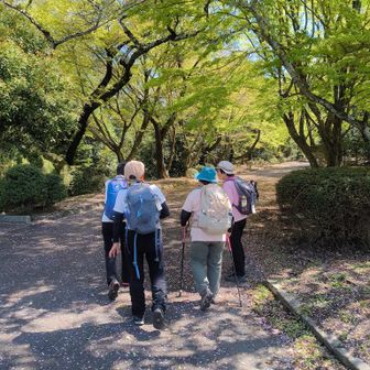 食べてばっかりはダメですよ!
こんな気持ちのよい日です。
歩きましょう。
えっ〜、歩くの〜。
当たり前です。