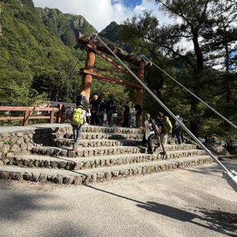 河童橋も少し人がまばら
