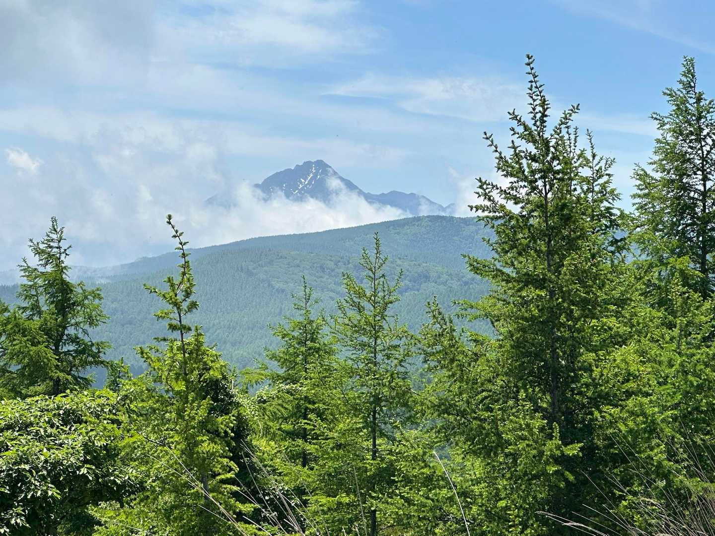 山頂に近づくと、目の前に甲斐駒ヶ岳
やっぱりかっこいい😎