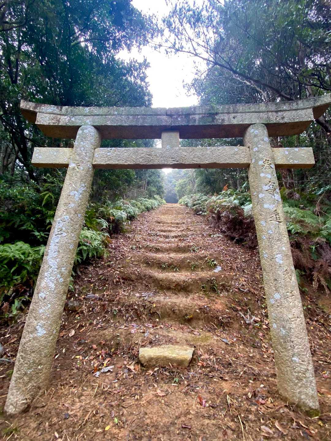 鳥居からの階段がズルズル滑って今日一緊張しました😅