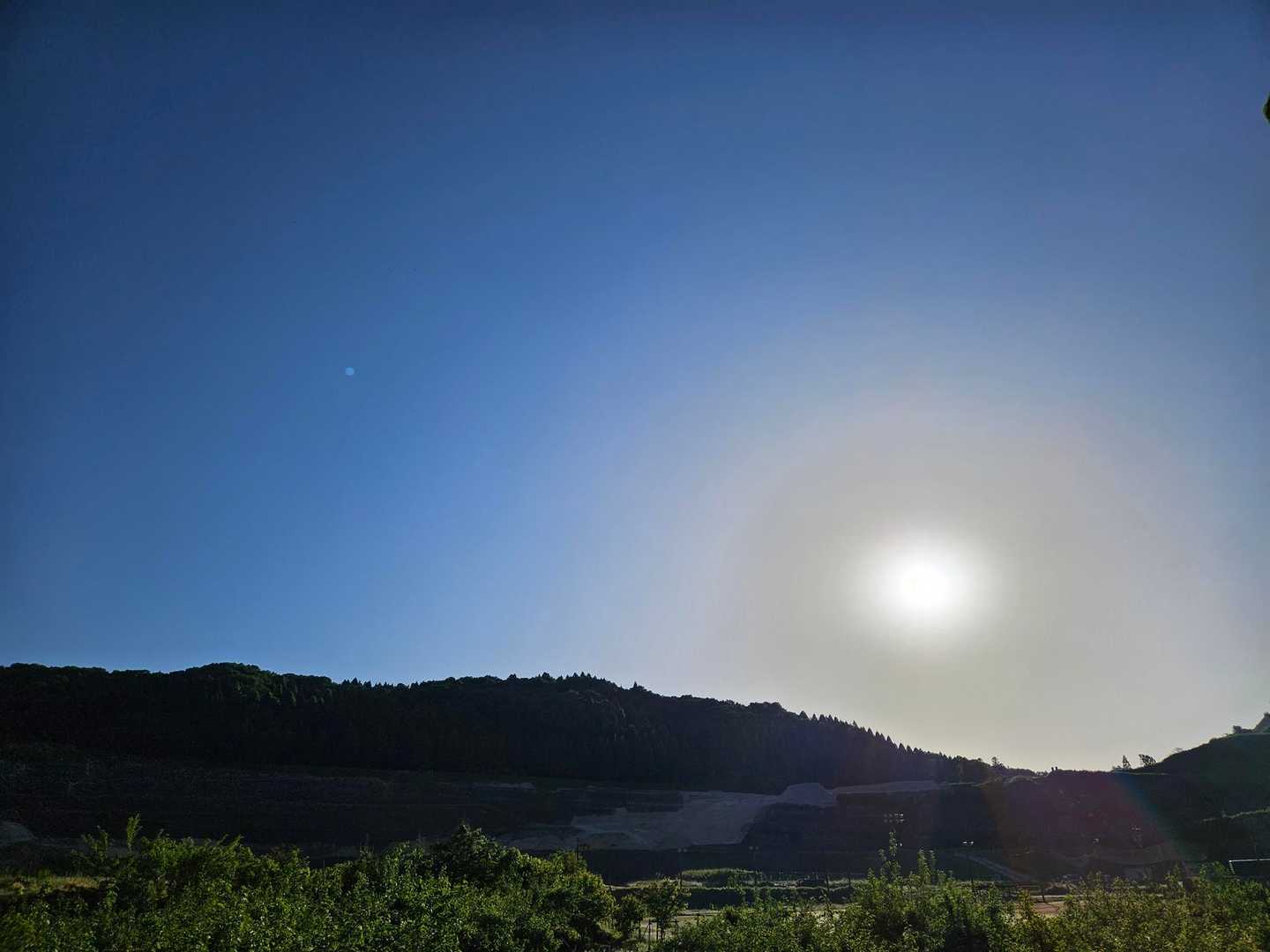 里山の朝　心地良い