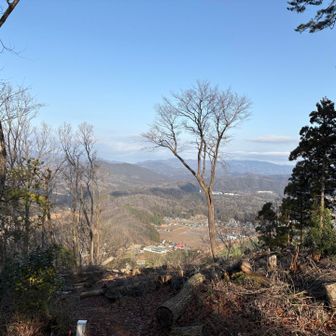 頂上手前のビューポイントからの眺望